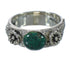 Southwestern Turquoise Authentic Sterling Silver Flower Ring Size 6-1/2 YX91679